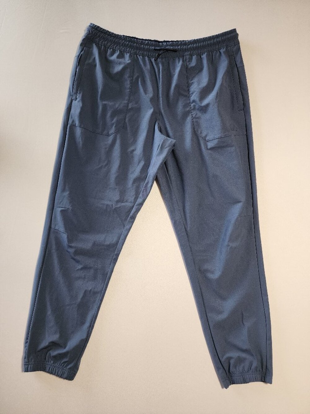 Quiksilver Men's Regular Fit Jogger Pant Size XL Blue Grey Elastic Waist Cuffed